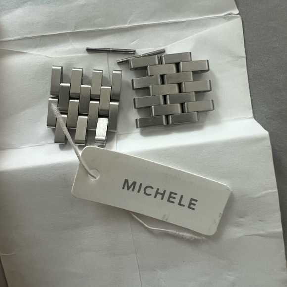 Michele Silver Watch (round face) main image 7